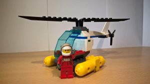Der kleine Hubschrauber der Küstenwache